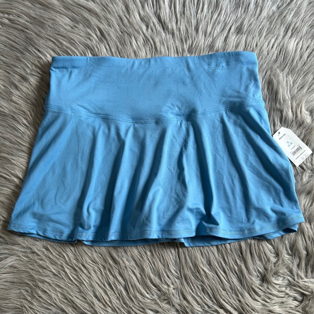 Time And Tru Maternity Active Skort Womens Size Small (4-6) Blue Skirt Shorts